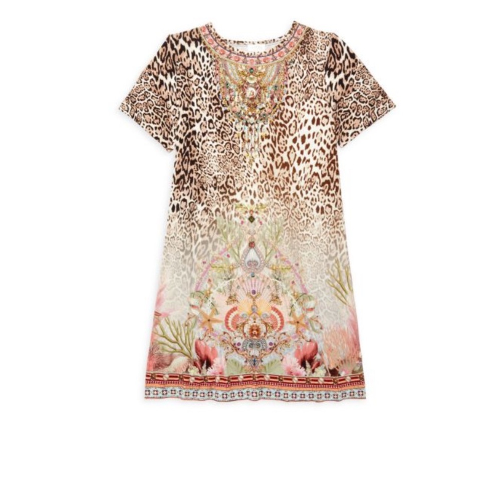 Chic Leopard Print Kids Dress